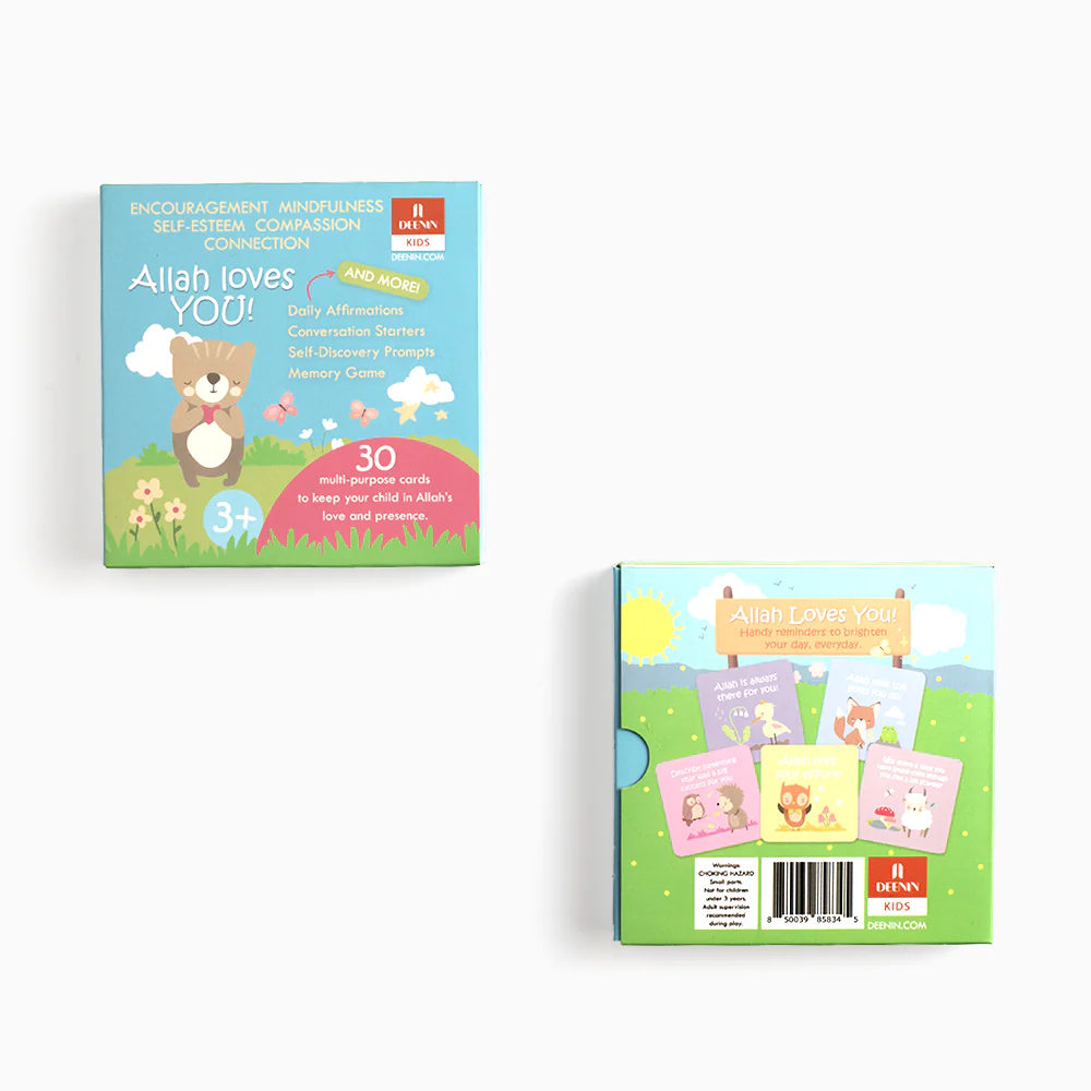 DEENIN Kids "Allah Loves You!" Affirmation and Memory Cards - Image 3