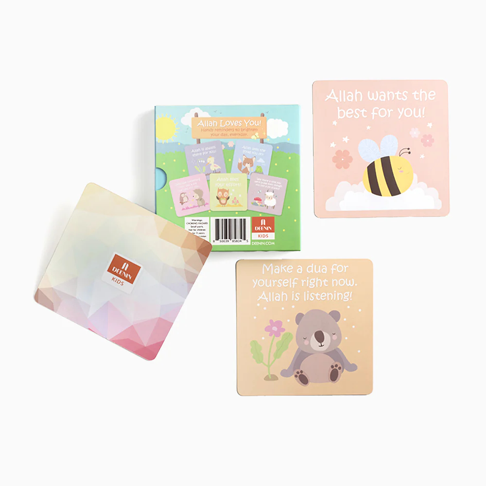 DEENIN Kids "Allah Loves You!" Affirmation and Memory Cards - Image 4