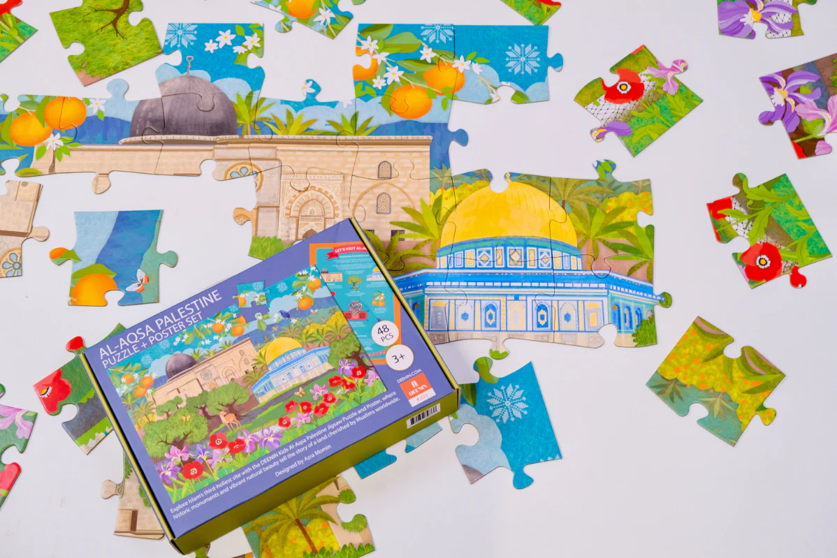 DEENIN Kids' Al-Aqsa Palestine Puzzle + Poster Set - Image 5