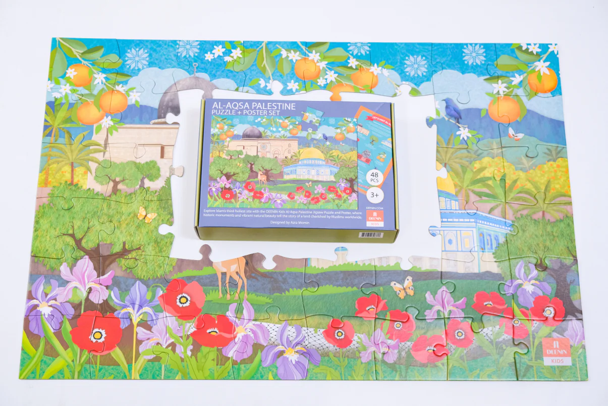 DEENIN Kids' Al-Aqsa Palestine Puzzle + Poster Set - Image 7