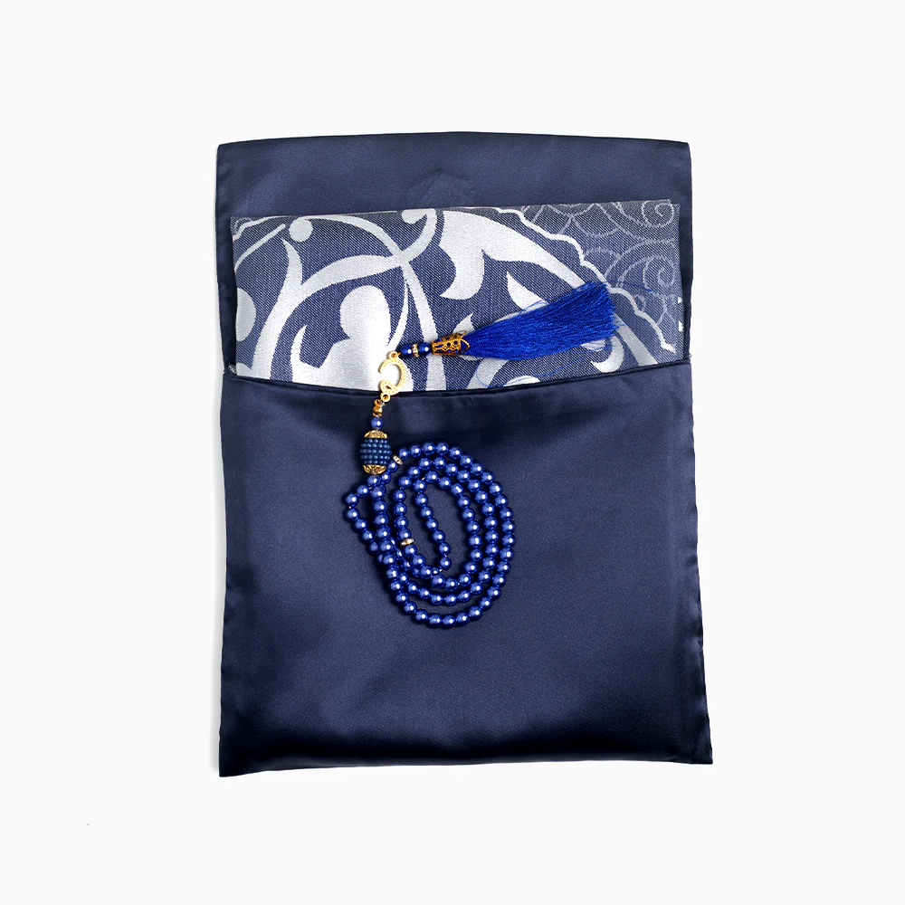 Ebadat Gift Prayer Mat with Matching Prayer Beads - Image 4