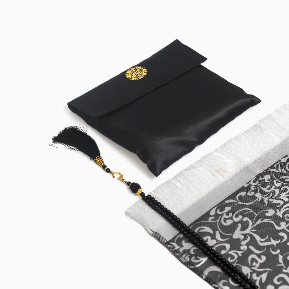 Ebadat Gift Prayer Mat with Matching Prayer Beads - Image 8